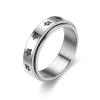 COLORFUL BLING Cute Turtle Spinner Ring Anxiety Relief Rings Stainless Steel Band Moon Star Anxiety Fidget Ring Anti Anxiety Stress Ring for Women Men Gifts-#8 Turtle view 1