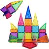 PicassoTiles Magnetic Tiles Building Block Construction Toy Set Prism Magnet Tile Blocks STEM STEAM Learning Kit Early Education Builder Playset Toys for Children Toddler Boy Girl Age 3+ PT41 view 1