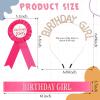 Geosar Birthday Girl Crown and Dress up Set - Sash Ribbon Medal Gold Rhinestone Tiara Headband Gifts for Women Kid Girls Birthday Party Sweet Happy Accessories view 2