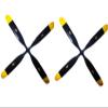 ZHIPAIJI 1360 13X6 4-Blade Propeller 6mm Aperture for RC Airplane Fixed-Wing DIY Parts Drone Propeller Spare Part (Color : 2PCS) view 1