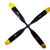 ZHIPAIJI 1360 13X6 4-Blade Propeller 6mm Aperture for RC Airplane Fixed-Wing DIY Parts Drone Propeller Spare Part (Color : 2PCS) view 2