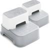 2 Step Stool for Kids (2 Packs),Toddler Stool for Bathroom Sink,Potty Training,Toilet Stool, Slip Resistant(Grey) view 1