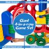 COSTWAY Jumbo 4-to-Score Giant Game Set with Storage Carrying Bag, 4 in A Row for Kids and Adults, Game Set with 42 Jumbo Rings & Quick-Release Slider, Perfect for Family Game view 2
