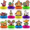 12 Pieces Fiesta Honeycomb Table Centerpiece, Cinco De Mayo Party Table Decorations, 8 Inch Mexican Table Centerpiece for Mexican Fiesta Decorations Theme Party Supplies view 1