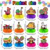 12 Pieces Fiesta Honeycomb Table Centerpiece, Cinco De Mayo Party Table Decorations, 8 Inch Mexican Table Centerpiece for Mexican Fiesta Decorations Theme Party Supplies view 2