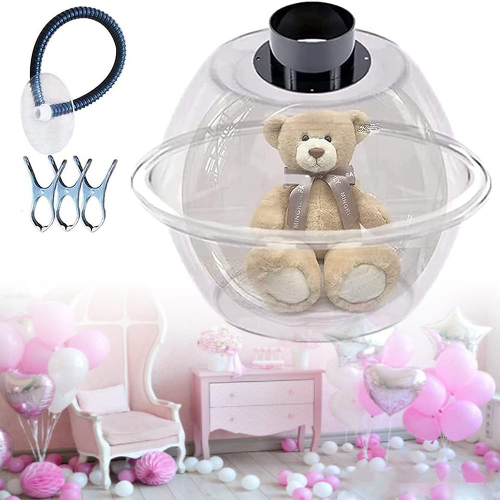 Balloon Stuffing Machine DIY Balloon Expander Balloon Filling Tool Diameter 37cm/14.5" to Wrap Your Balloon Gifts for Rose Bouquet Wedding Christmas Birthday Party Gift Art