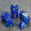 CiaraQ DND Polyhedral Dice Set with a Black Dice Bag for D&D RPG MTG Role Playing Table Games(Navy Blue) view 2