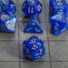 CiaraQ DND Polyhedral Dice Set with a Black Dice Bag for D&D RPG MTG Role Playing Table Games(Navy Blue) view 4