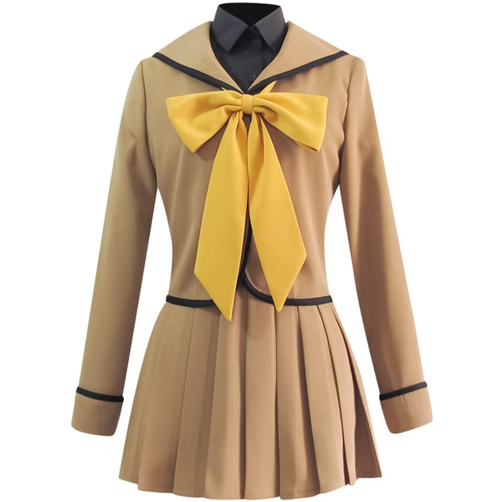 Weixu Women Uniform Dress Cosplay Costume JK Skirt Outfit for Halloween Party XL