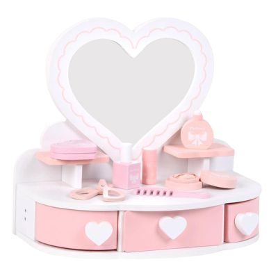 Yiju Wood Dressing Table Role Cosmetics Toy for Children Girl