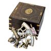 NAUTICAL COLLECTION "J. Scott London 1753 "Replica Nautical Brass Sextant Nautical Vintage Style with 2 telescopes and Wooden Gift Box. view 1