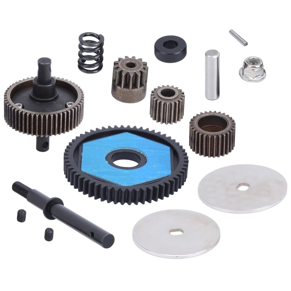 Transmission Gears with Motor Gear Set, RC Car Upgrade Parts for Axial SCX10 SCX10 II 90046 90047