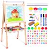 Ragstone Kids Easel Child Easel with Paper roll Double Sized Blackboard Chalkboard view 1