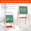 Ragstone Kids Easel Child Easel with Paper roll Double Sized Blackboard Chalkboard view 4