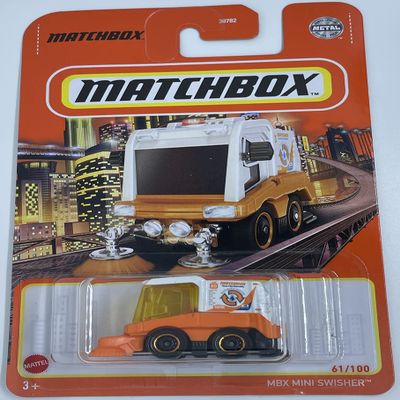 Matchbox - MBX Mini Swisher - Sidewalk Sweeper [Orange] #61/100