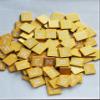 Planet Xpress Wood Letter Tiles Set 100 Tiles ~ Game Replacement, Scrapbooking, Crafts, Messages, Etc. (Metallic Gold, 100 Tiles) view 1