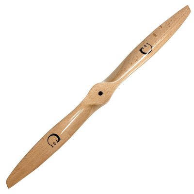 XOAR PJA 11 Inch 2 Blade RC Airplane Propeller Wood Prop for Gasoline RC Planes (11x6, Pusher)