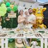 175 Pcs Wild One Birthday Decorations Plates Set 25 Guests, Safari Jungle Baby Shower Theme Paper Plates Napkins Cups Cutlery Set Boys First 1st Party Supplies view 3