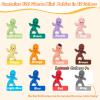 ZYFLSQ 120 Mini Plastic Babies, 12 Colors Tiny Figurines 1 Inch Mardi Gras King Cake Bulk, Fun for King Cake & Ice Cubes Baby Shower Game view 2