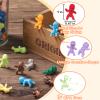 ZYFLSQ 120 Mini Plastic Babies, 12 Colors Tiny Figurines 1 Inch Mardi Gras King Cake Bulk, Fun for King Cake & Ice Cubes Baby Shower Game view 3
