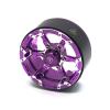 TREAL 1.9 Beadlock Wheels, Six-Spoke Amazing Look,Top-notch Aluminum Durable 1.9 Crawler Wheels,Heavy Weight Upgrades for 1:10 H10 Optic SCX10 III SCX10 II TRX4 Gen8 and more(Purple) view 2