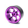 TREAL 1.9 Beadlock Wheels, Six-Spoke Amazing Look,Top-notch Aluminum Durable 1.9 Crawler Wheels,Heavy Weight Upgrades for 1:10 H10 Optic SCX10 III SCX10 II TRX4 Gen8 and more(Purple) view 3