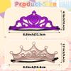 Benvo 12 Pieces Foam Tiaras and Crowns with Gem Diamond Stickers for DIY Your Own Princess Queen Tiaras Prince King Crowns Kids Birthday Party Hats(Hundreds of Self-stick Gems and 1 Adhesive Tape) view 2