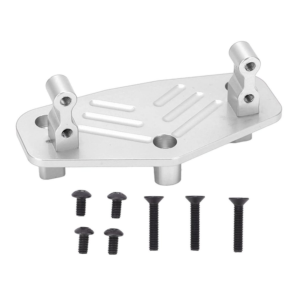 Alomejor Metal Steering Servo Mount Base, Aluminum Alloy Construction, Lightweight, Aluminum Alloy Steering Servo Bracket, Sturdy Construction, for RC Hobbyists and Mo