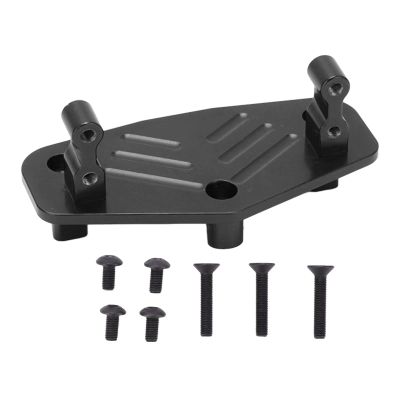 Alomejor Metal Steering Servo Mount Base Aluminum Alloy Steering Servo Mount Bracket Base for 1/8 LMT Truck Modification Parts(Black)