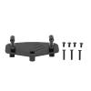 Alomejor Metal Steering Servo Mount Base Aluminum Alloy Steering Servo Mount Bracket Base for 1/8 LMT Truck Modification Parts(Black) view 2