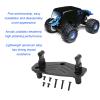 Alomejor Metal Steering Servo Mount Base Aluminum Alloy Steering Servo Mount Bracket Base for 1/8 LMT Truck Modification Parts(Black) view 3