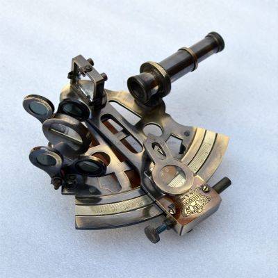 Nautical Collection "Kelvin & Hughes London 1917" Replica Brass Sextant in Antique Finish
