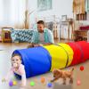Kids Play Tunnel for Toddlers 1-3, Pop Up Baby Tunnel Crawling Toys for Infant Children or Dog, 6 Foot Indoor Outdoor Toddler Toys for 1 2 3 Year Old Girl Boy Birthday Gift view 2
