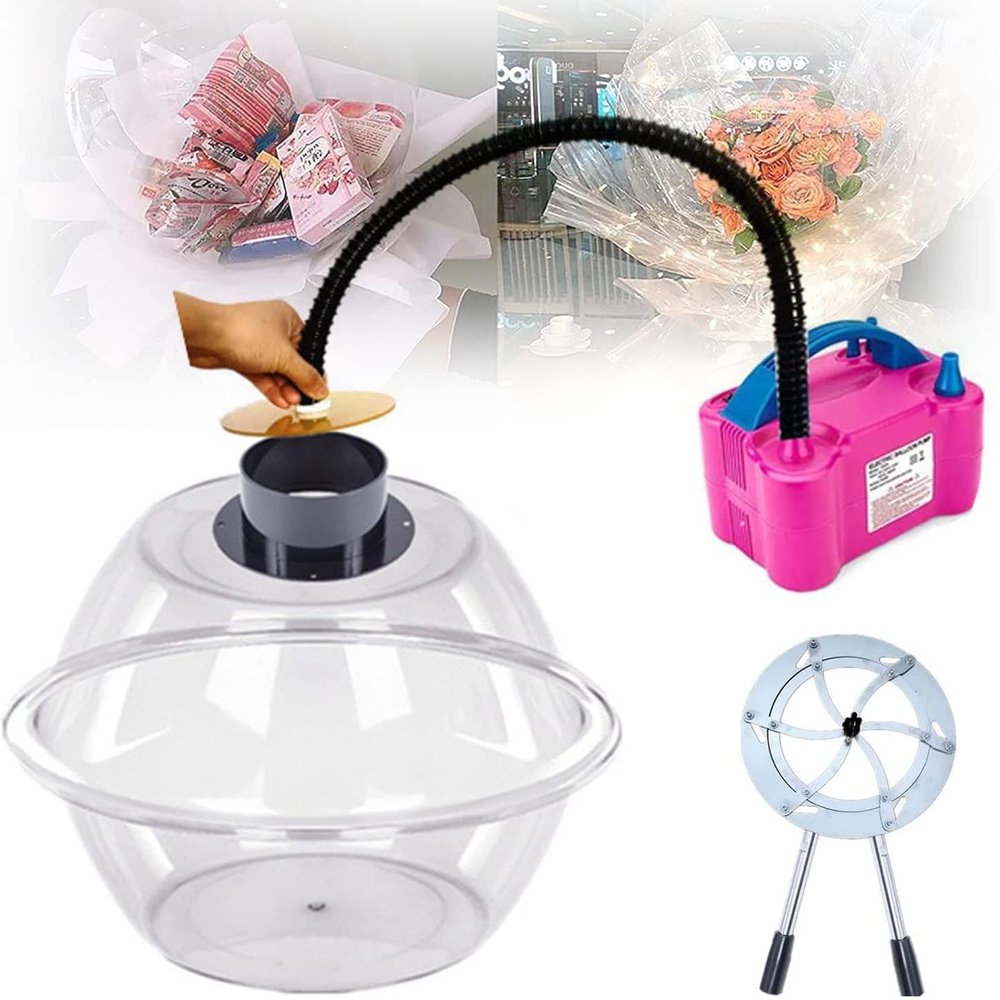 Balloon Stuffing Machine DIY Balloon Expander Balloon Filling Tool Diameter 37cm/14.5" to Wrap Your Balloon Gifts for Rose Bouquet Wedding Christmas Birthday Party Gift Art