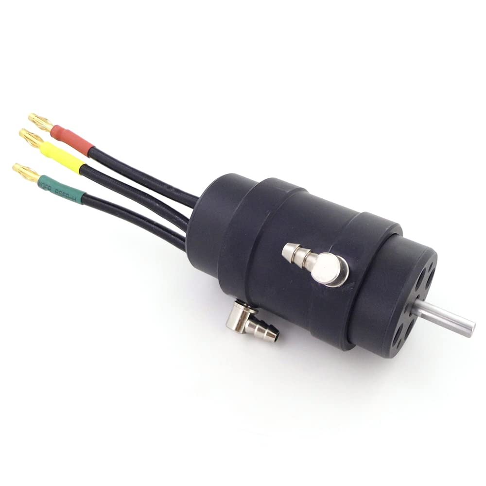 4S-6S 3674 RC Boat Brushless Motor 4S-6S 3674 KV2200 Water Cooling for RC Boat Speed Mono Racing Catamaran Jet Boat, Black