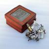 NAUTICAL COLLECTION Kelvin & Hughes London 1917" Replica Nautical Brass Sextant in Antique Finish with an Impressive Hand Stitched Leather Box view 3