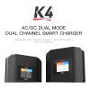 ISDT K4 Dual Lipo Battery Charger Discharger 1~8S RC Battery Charger AC 400W DC 600Wx2 for Life,Lilon/Hv,Pb,NiMH/Cd Battery Balance Charger Smart Charger view 3