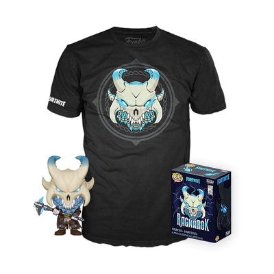 Funko 136832 Figure Set POP & Tee Fortnite Ragnarok Exclusive Action, Multicoloured
