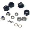 HobbyMarking RC Car 1/10 Aluminum 12mm Hex Wheels Rims Hub Adapter for Tamiya DT-02 DF02 Holiday Buggy 2WD Off-Road Upgrade Parts view 3