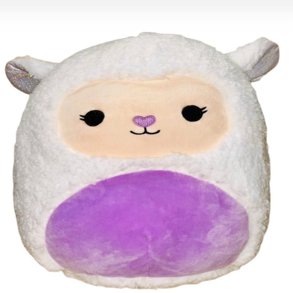 Squishmallows Official Kellytoy Plush Fuzzamallow Squishy Soft Plush Toy Animals (12 Inch, Sophie The Lamb)