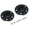 HobbyMarking Aluminum Rear Wheel Hub Adapter Locking Hub for Tamiya CW-01 Chassis Lunchbox Grasshopper Frog Monster Beetle Hornet Upgrade Parts (Black) view 1