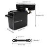 GDOOL 207E RC Cars 3 Wire Steering Servo PX9200-51 Accessories Spare Parts for 1:10 9201E 9203E 9205E 9206E Trucks 200E 207E 210E Brushless RC Cars view 4