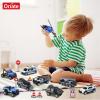 Oriate Diecast Police Rescue City S.W.A.T. Car Toys Set w/Heavy Duty Trailer Patrol, 13PCS Alloy Mini Police Vehicles Transport Trailer, Road Signs and Birthday Cake Topper Stickers for Kids view 4