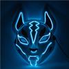VICKYPOP Fox Cosplay Mask, Halloween LED Mask Party Props (Blue) view 1