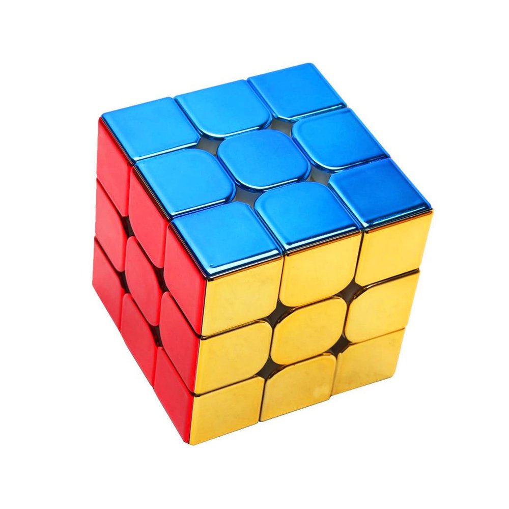 Cuberspeed Cyclone Boys Metallic 3x3 Speed Cube Shiny Cube Mirror Reflective stickerles Puzzle
