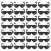 NUOBESTY 100pcs Mini Doll Eyeglasses Miniature Black Sunglasses Tiny Eyewear Toys for Kids Dollhouse DIY Craft Accessories view 1