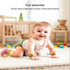 Bloobloomax Baby Soft Hanging Rattle, Wrist Rattle and Hand Foot Rattle Toy, Car Seat Stroller Toys with Plush Animal C-Clip Ring for Infant Babies Boys and Girls 3 6 9 to 12 Months (12PCS-G) view 4