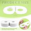 Tecmisse 100 Pack White Paper Eye Masks, Plain Masquerade Mask Blank Masks Decorate for Cos-Play, Halloween Party view 2