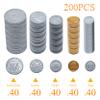 Fake Coins for Kids, 200pcs Play Money Coins Set for Kids Cash Register, Toy Coins and Play Coins That Looks Real Actual Size, Play Money for Pretend view 2