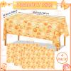 4 Pcs Stay Groovy Tablecloth Retro Hippie Boho Party Table Covers Daisy Flower Bohemian Rainbow Tablecloths Disposable Waterproof Table Cover 60s Theme Birthday Party Decor Supplies (42.5 x 70.8 Inch) view 2